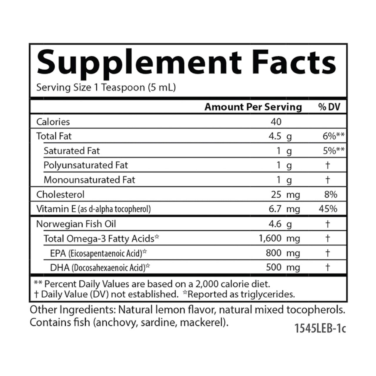 Carlson - The Very Finest Fish Oil, Special Edition, 1600 mg Omega-3s, Liquid Supplement, Norwegian Fish Oil, Wild-Caught, Sustainably Sourced Liquid, Lemon, 500 mL (16.9 Fl Oz)