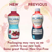 Thumbnail for DermaRite's ProHeal Critical Care Protein Supplement - Wound Recovery Liquid Formula, 17g of Collagen & Whey Protein - Cherry Splash Flavor, 30 oz., 1 Count