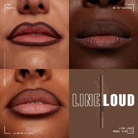 Thumbnail for NYX PROFESSIONAL MAKEUP Line Loud Lip Liner, Longwear and Pigmented Lip Pencil with Jojoba Oil & Vitamin E - Rebel Kind (Chocolate Brown)