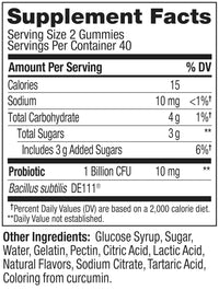 Thumbnail for OLLY Probiotic Gummy, Immune and Digestive Support, 1 Billion CFUs, Chewable Probiotic Supplement, Mango, 25 Day Supply - 50 Count