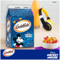 Thumbnail for Goldfish Disney Mickey Mouse Cheddar Crackers, Snack Crackers, 27.3 oz carton