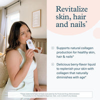 Thumbnail for Youtheory Collagen Liquid - 5,000 mg Hydrolyzed Collagen Peptides - Supports Hair, Nail, Joint & Bone Health* - Berry Flavor - 1 oz Single Serve Packet, Pack of 12