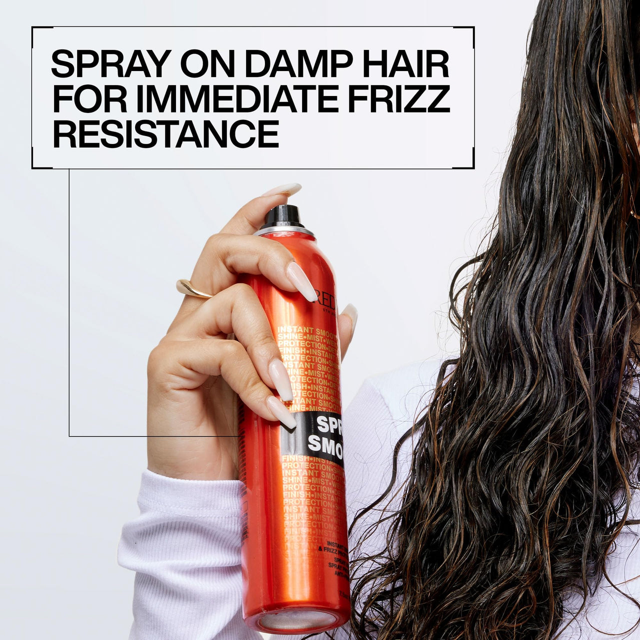 Redken Spray Smooth Anti Frizz Hair Spray | Frizz Control and Heat Protection | Instant Smoother | With Citric Acid | Paraben, Sulfate & Silicone-Free| 7.5 Oz