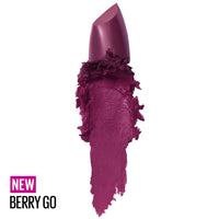 Thumbnail for Maybelline Color Sensational Lipstick, Lip Makeup, Cream Finish, Hydrating Lipstick, Nude, Pink, Red, Plum Lip Color, Berry Go, 0.15 oz; (Packaging May Vary)