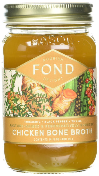 Fond, Bone Broth Chicken Turmeric Black Pepper, 14 Fl Oz