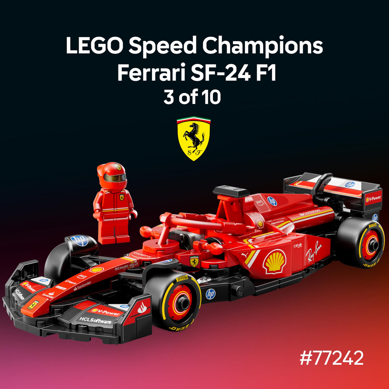 LEGO Speed Champions Ultimate Formula 1 Collector's Pack - Contains 10 Sets in 1 - Includes Exclusive Poster - Collectible F1 Model Car Kit - Gift for Race Car Fans - 66802