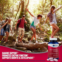Thumbnail for Trace Minerals Zinc + Vitamin C - Chewable Wafers for Immunity & Antioxidant Support - Healthy Development - Enzyme Function - Full Spectrum of Ionic Minerals - Raspberry - 60 Servings