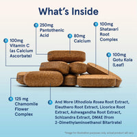 Thumbnail for Jarrow Formulas® Adrenal Optimizer® with Ashwagandha, Chamomile and Schizandra Extract, Supports Reduction of Occasional Stress, 120 Vegan Tablets, 60 Day Supply