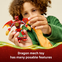 Thumbnail for LEGO NINJAGO Kai’s Dragon Mech Battle Pack Building Toy for Boys, Girls, & Kids, Ages 6+ - Poseable Dragon Figure & 3 Character Minifigures for Pretend Play - Gift Idea for Birthdays - 71851