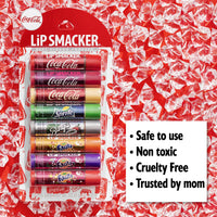 Thumbnail for Lip Smacker Coca-Cola Flavored Balm, 8 Count, Flavors Coke, Cherry Vanilla Sprite, Root Beer, Orange Fanta, Grape Strawberry Fanta