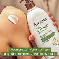 Thumbnail for Aveeno Daily Moisturizing Body Lotion for Dry Skin with Prebiotic Oat, Fragrance & Paraben Free, Non-Greasy, Non-Comedogenic, for Sensitive Skin & 48-Hour Moisturizer 18 Fl Oz