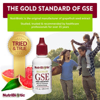 Thumbnail for NutriBiotic – Maximum GSE, 1 Oz Liquid | Grapefruit Seed Extract Premium Concentrate with Bioflavonoids | Highly Potent, Vegan, Gluten Free & Non-GMO