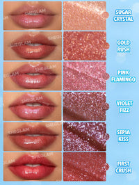 Thumbnail for SHEGLAM Pout-Perfect Moisturizing Solid Lip Gloss Shimmer Lip Plumper - Pink Flamingo