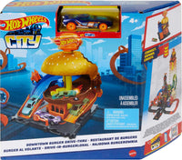 Thumbnail for Hot Wheels City Burger Drive-Thru Playset with 1 Vehicle, Connects to Other Playsets & Tracks, Gift for Kids Ages 4 to 8 Years Old
