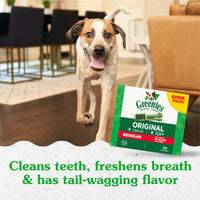 Thumbnail for Greenies Veterinarian-Recommended Adult Natural Dental Dog Treats Regular Size, Dog Dental Chews, Original Flavor, 54 oz. Pack, 54 Count