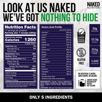 Thumbnail for NAKED Vanilla Mass Gainer 12LB (17 Servings) Pure Micronized Creatine Monohydrate 500g (100 Servings) – Bulk; Non-GMO; Gluten Free; Soy Free; Unflavored