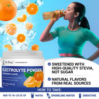 Thumbnail for Dr. Berg Zero Sugar Hydration Keto Electrolyte Powder - Enhanced w/ 1000 mg of Potassium & Real Pink Himalayan Salt (NOT Table Salt) - Tangerine Flavor Hydration Drink Mix Supplement - 50 Servings