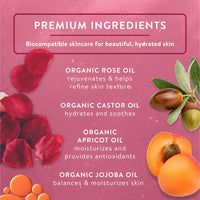 Thumbnail for Badger Rose Face Cleansing Oil, Organic Facial Cleanser & Makeup Remover, Non-Greasy Moisturizing Skin Balancing Gentle Face Cleanser w/Pure Rose Oil, 2 fl oz Glass Bottle