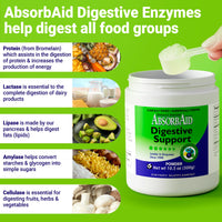 Thumbnail for AbsorbAid Digestive Enzymes 300 Grams, Proven to Increase Vital Nutrient Absorption by up to 71%