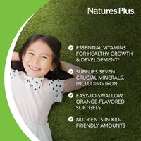 Thumbnail for NaturesPlus Children’s Vita-Gels Multivitamin, Natural Orange Flavor - 90 Softgels - Gluten Free - 90 Servings