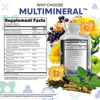 Thumbnail for Clean Nutraceuticals Sea Moss Black Seed Oil Ashwagandha Turmeric Bladderwrack Burdock & Vitamin C Vitamin D3 with Elderberry Manuka Dandelion Yellow Dock Iodine Chlorophyll ACV