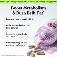 Thumbnail for Lemme Burn - Metabolism, Belly Fat Burning + Ampk Activating Supplement For Men & Women W/Clinically Studied Actiponin Gynostemma, Green Tea Extract, Vitamins B6 & B12 - Vegan, Gluten Free, 60 Count