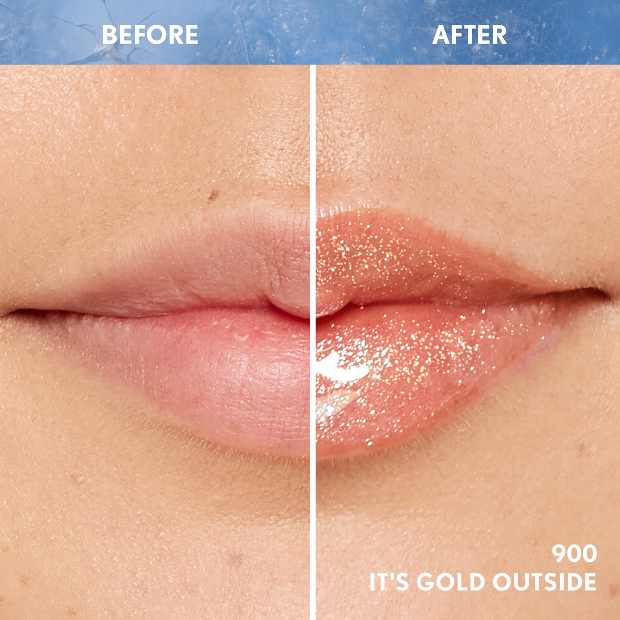 Covergirl Clean Fresh Yummy Plumper Lip Gloss, 900 It's Gold Outside, Shiny, Vegan Formula, Easy to Apply, Minty Flavor, 0.33oz