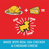 Thumbnail for Pup Corn Plus - Puffed Dog Treats with Prebiotics and Probiotics - Chicken & Cheddar Cheese (14.5oz) - Made in USA