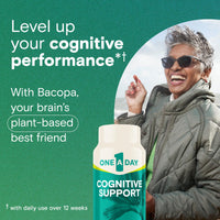 Thumbnail for One A Day Cognitive Supplement – Brain Supplement to Support Cognitive Performance for Men and Women with Bacopa. Also includes Rhodiola, & Holy Basil, 30 Capsules (Packaging May Vary)