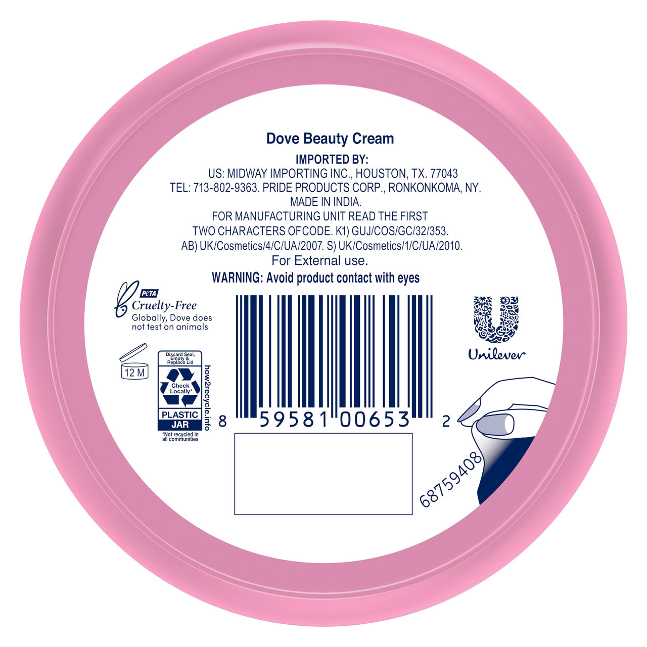 Dove Lotion, Beauty Cream - Light, Fast-Absorbing Face and Body Cream for Normal to Dry Skin, 24-Hour Moisture, Travel Size, 2.53 Fl Oz (Pack of 12)