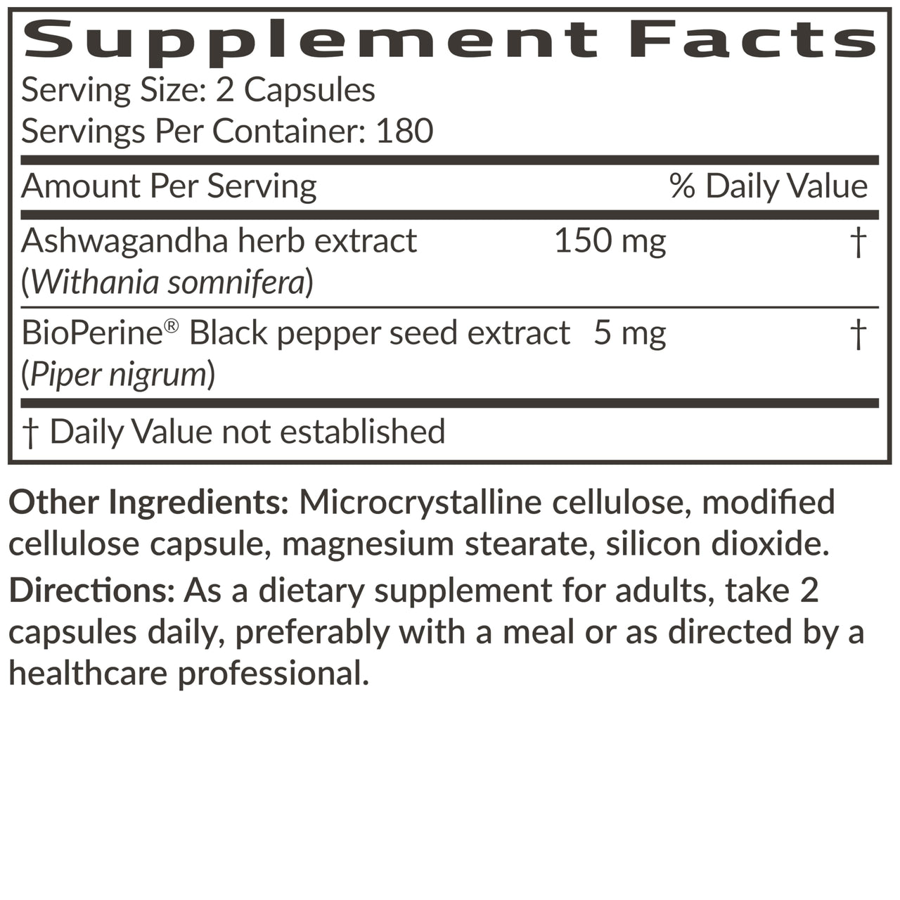 Futurebiotics Ashwagandha Extra Strength Stress & Mood Support with BioPerine - Non GMO Formula, 360 Vegetarian Capsules