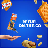 Thumbnail for Lance Sandwich Crackers, ToastChee Peanut Butter, 20 Individually Wrapped Packs, 6 Sandwiches Each