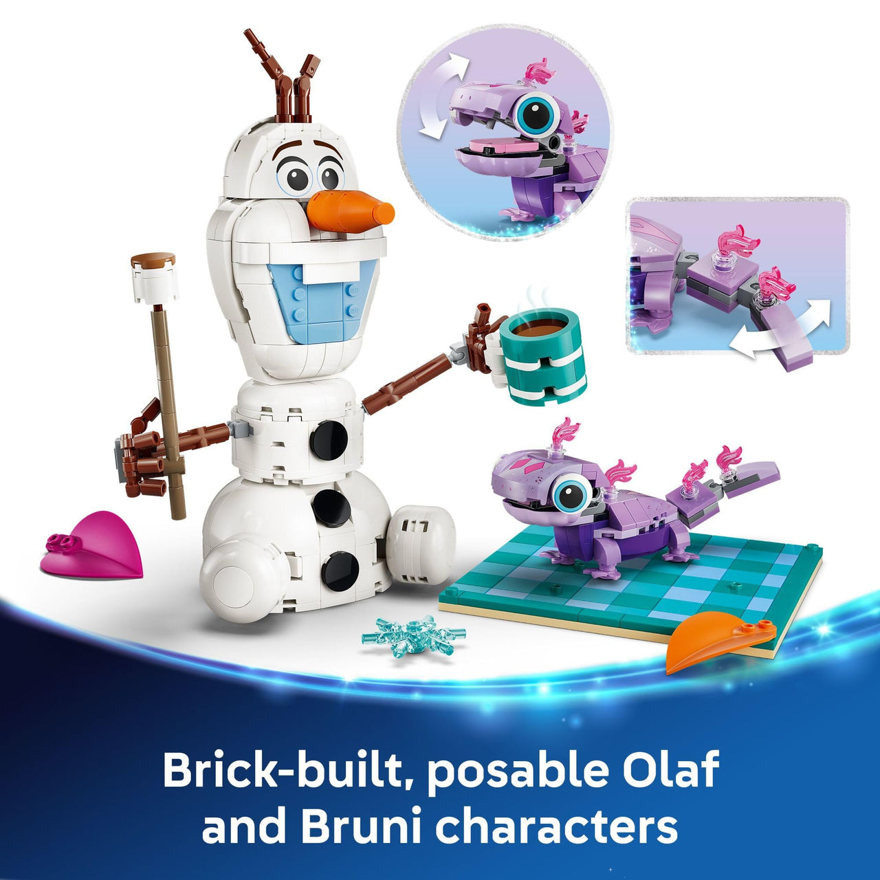 LEGO Disney Frozen Olaf and Bruni’s Picnic Fun Building Toy - Frozen Toys for Girls & Boys, Ages 7+ - Disney Gifts for Kids & Fans - 43287