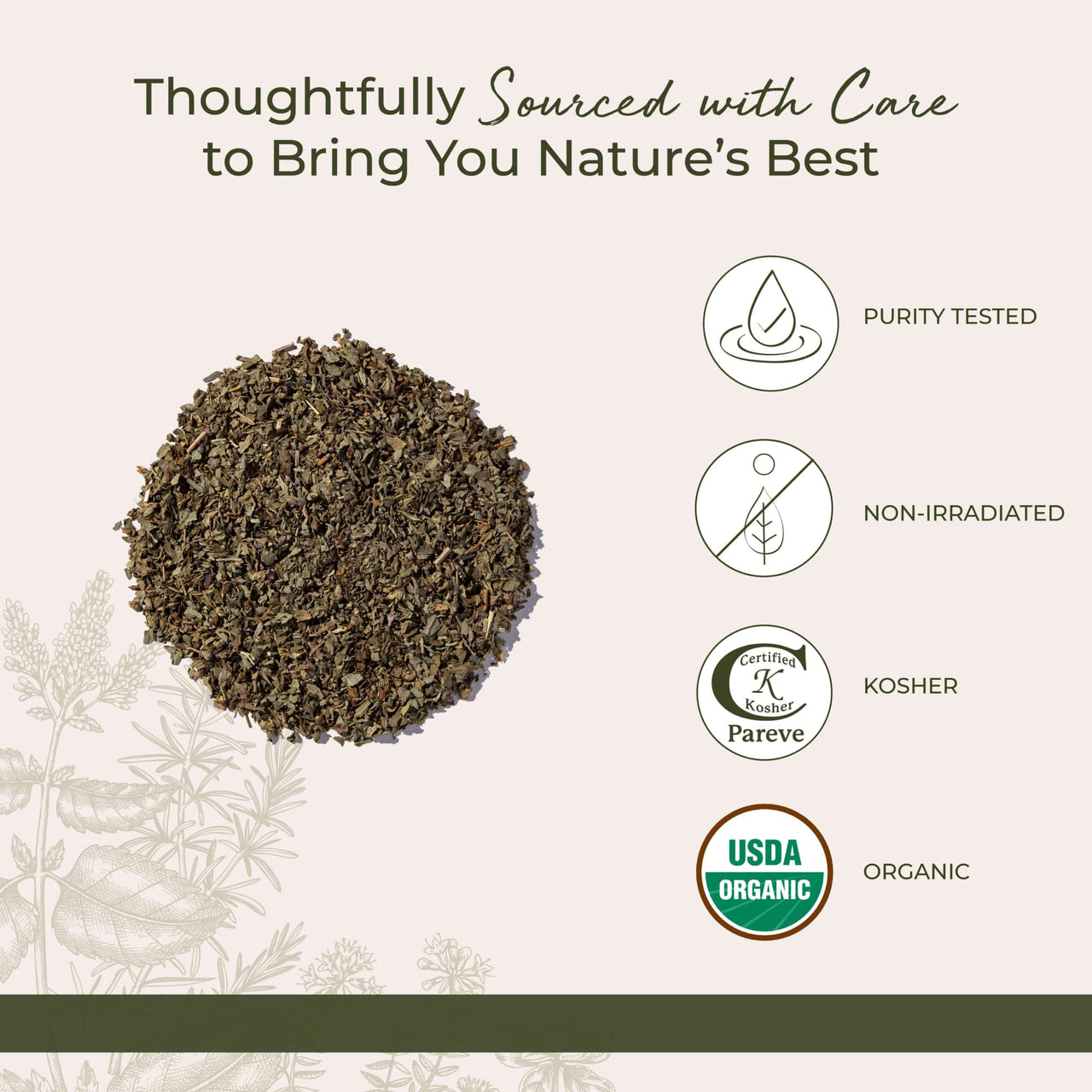 Starwest Botanicals Organic Basil Leaves - Dried Sweet Basil Leaf, Herb for Seasoning Blends & Cooking, Cut & Sifted, Certified Kosher, Non-GMO - Bulk 1 lb Bag