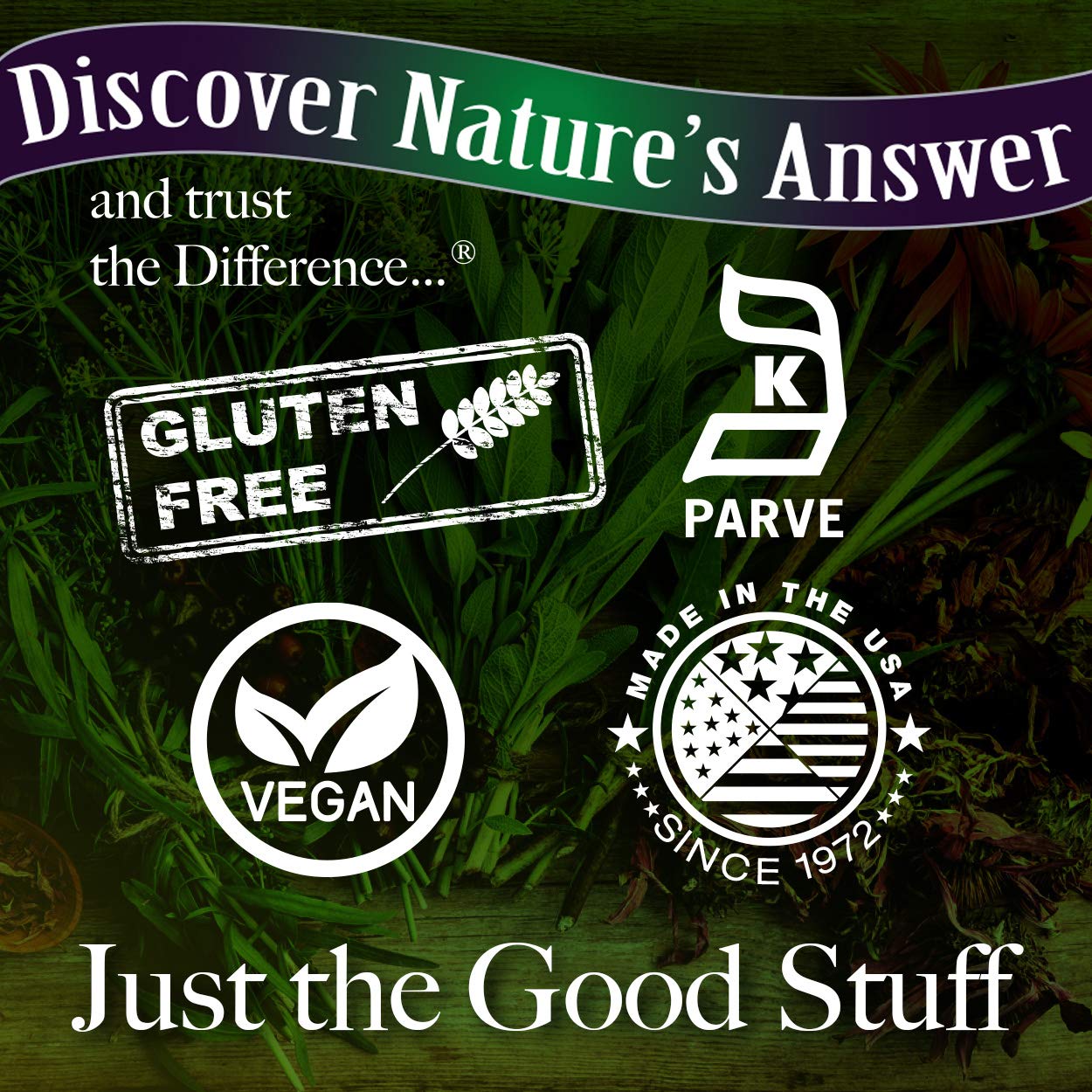Nature's Answer Reishi Mushroom Mycelia Vegetarian Capsules, 90-Count | Immune Support | Promotes Cardiovascular Health | Liver Support