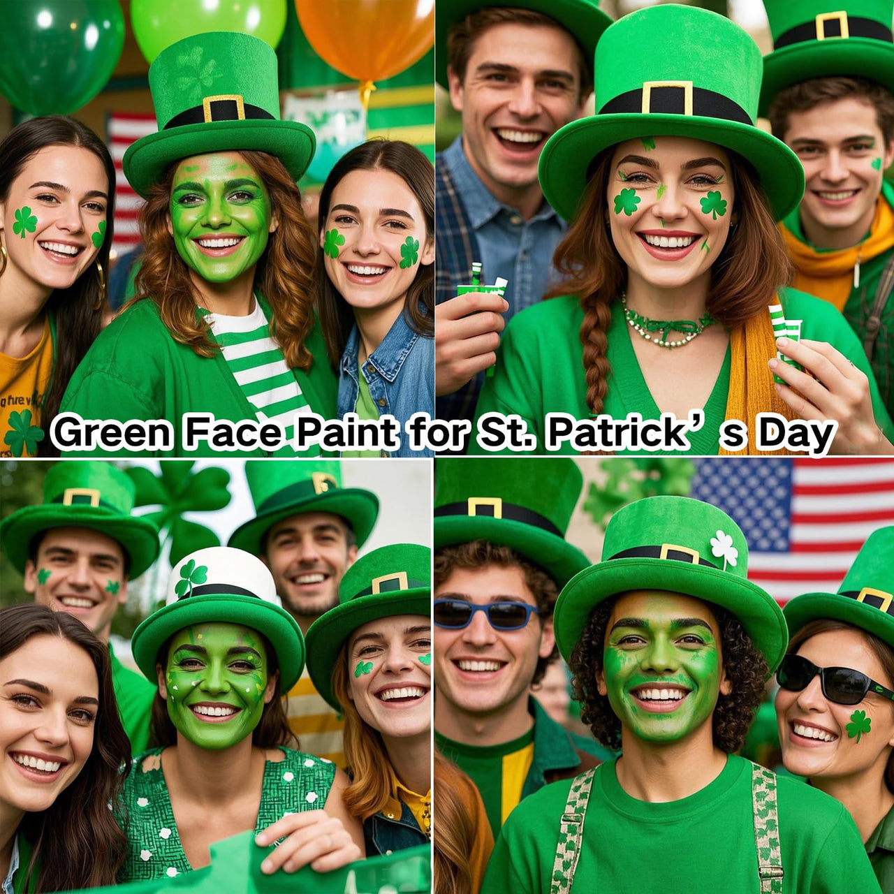 MEICOLY Light Green Face Body PaintGreen Face Paint for St Patricks Day Accessories, Halloween Witch Makeup Elphaba Costume,Hunting Hulk Camo Face Paint for Adults Kids