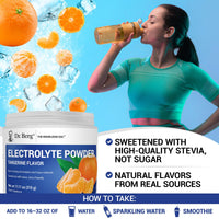Thumbnail for Dr. Berg Zero Sugar Hydration Keto Electrolyte Powder - Enhanced w/ 1000 mg of Potassium & Real Pink Himalayan Salt (NOT Table Salt) - Tangerine Flavor Hydration Drink Mix Supplement - 50 Servings