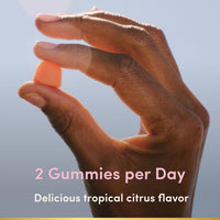 Thumbnail for Nature's Bounty Optimal Solutions Hair, Skin and Nails Collagen Pectin Gummies, 100 mg Collagen and 2,500 mcg Biotin Per Serving, Made with Fruit Pectin, No Stick Gummy, Tropical Citrus Flavor, 200 ct