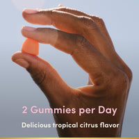 Thumbnail for Nature's Bounty Optimal Solutions Hair, Skin and Nails Collagen Pectin Gummies, 100 mg Collagen and 2,500 mcg Biotin Per Serving, No Stick Gummy, Tropical Citrus Flavor, 200 ct, 100 Total Servings