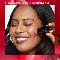 Thumbnail for LAURA GELLER NEW YORK Serum Staples Soothing Blush + Lip Duo - Blush Cheek Tint, Practical Pink + Jelly Balm Lip Serum, There She Rose