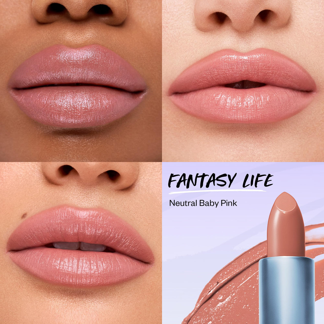 Kosas Weightless Lip Color Nourishing Satin Lipstick - High Impact Lip Color with Clean Formula - Comfy Feel & Soft Finish - Fantasy Life