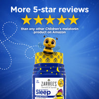 Thumbnail for Zarbee's Kids Melatonin Gummies with 1mg Melatonin, Kids Sleep Gummy, Promotes Peaceful Sleep, Drug-Free, Non-Habit-Forming, Natural Strawberry, 60 ct