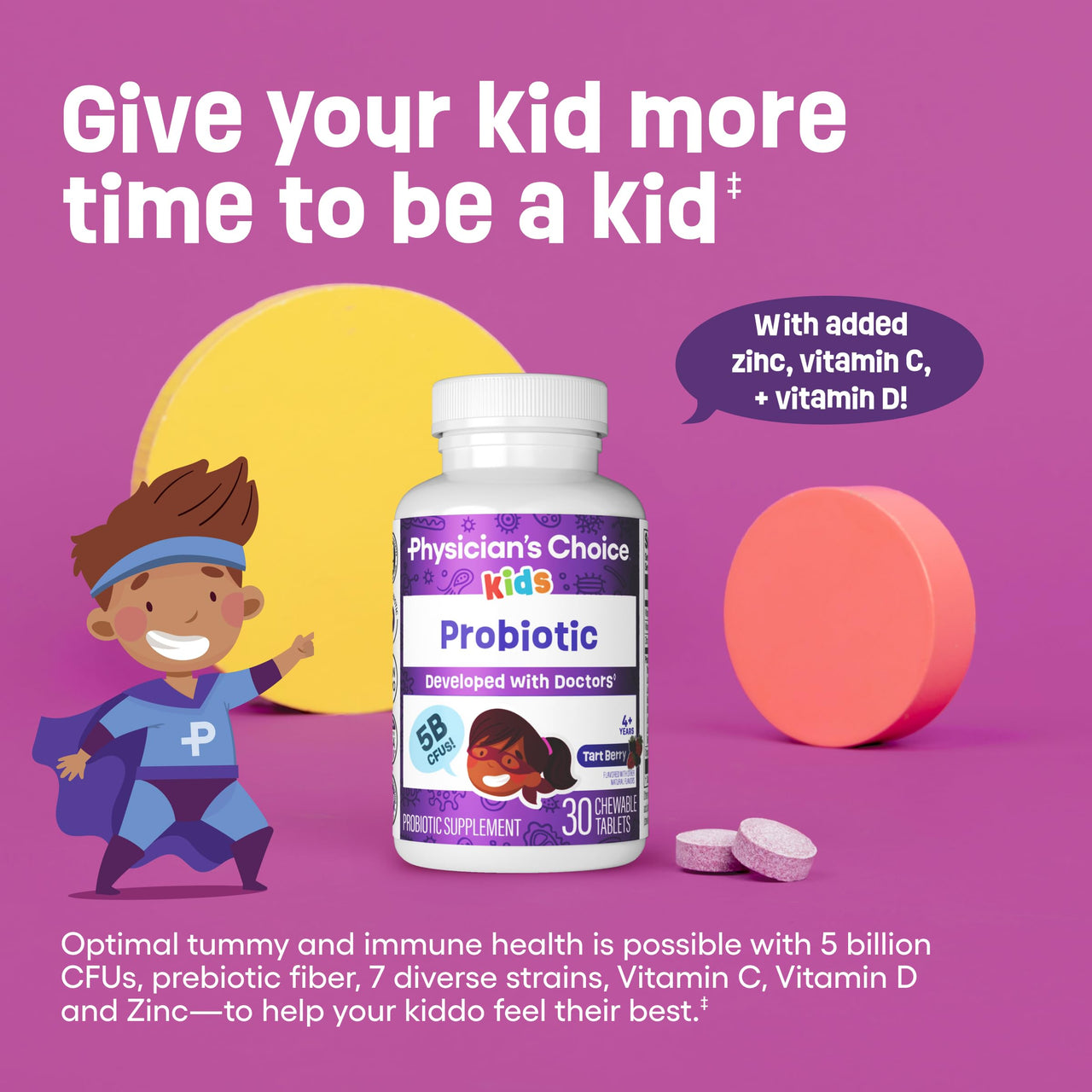 Physician's CHOICE - Women & Kids Digestive Care Bundle: Kids Probiotic + Women Probiotic 60ct