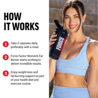 Thumbnail for Force Factor Women’s Fat Burner, Metabolism Booster, and Weight-Loss Supplement Support, Green Tea Fat Burner Weight-Loss Pills to Help with Energy, Diet, and Exercise, Vegan, Non-GMO, 60 Capsules