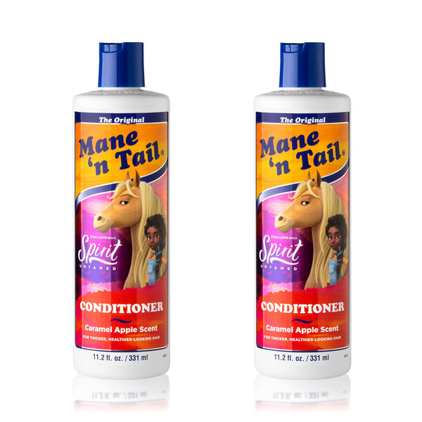 Mane 'n Tail Spirit Untamed Conditioner (2-Pack) â€“ Caramel Apple Scented, Gentle Leave-In Formula for Soft, Silky Hair (11.02 oz Each)