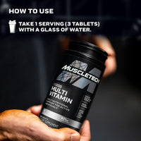 Thumbnail for Muscletech Platinum Multivitamins for Men & Women - Multi-Vitamin Supplement for Immune Support - 18 Vitamins & Minerals, Vitamin A C D E B6 B12 - Daily Workout Supplements for Men - 180 Capsules