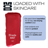 Thumbnail for MOB Beauty Soft Matte Lipstick M67 – Red | Weightless, One-Swipe Color Infused with Skincare | Vegan, Silicone-Free, Cruelty-Free Formula in a Biodegradable Capsule