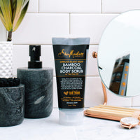 Thumbnail for SheaMoisture African black soap bamboo charcoal body scrub exfoliate, 6 Ounce
