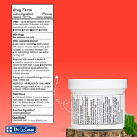 Thumbnail for De La Cruz Maximum Strength Muscle & Joint Camphor Ointment 11% - Back Pain Relief Products, Arthritis Pain Reliever, Pain Relief Cream for Aches, Sprains & Bruises - 5.5 oz Jumbo Jar
