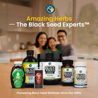 Thumbnail for Amazing Herbs Premium Black Seed Oil - Cold Pressed Nigella Sativa Aids in Digestive Health, Immune Support, Brain Function, Joint Mobility, Gluten Free, Non GMO - 1 Fl Oz